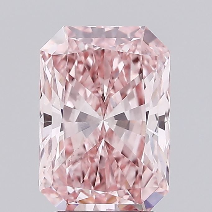 Loose Diamond - RADIANT 2.11ct Fancy Intense Pink VS2: Loose Diamond - RADIANT 2.11ct Fancy Intense Pink VS2 Source: This is a real non-mined Diamond that has been grown in a lab Shape: RADIANT Carats: 2.11 Color: Fancy Intense Pink Certification: IGI