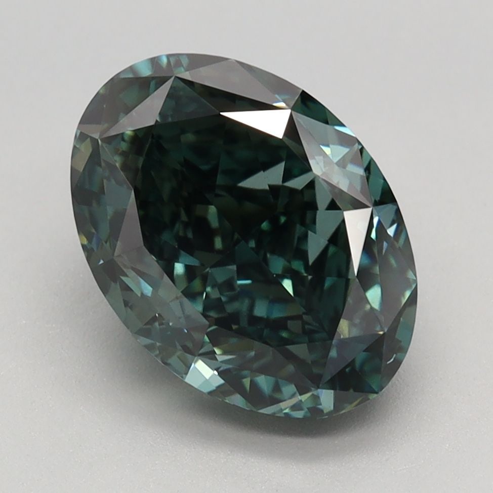 Loose Diamond - OVAL 3.13ct Fancy Deep Green VS1 (1 of 1)