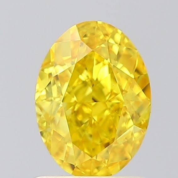 Loose Diamond - OVAL 1.22ct Fancy Vivid Yellow VS1: Loose Diamond - OVAL 1.22ct Fancy Vivid Yellow VS1 Source: This is a real non-mined Diamond that has been grown in a lab Shape: OVAL Carats: 1.22 Color: Fancy Vivid Yellow Certification: IGI Video: