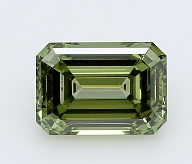Loose Diamond - EMERALD 1.1ct Fancy Vivid Green VVS2 (1 of 1)