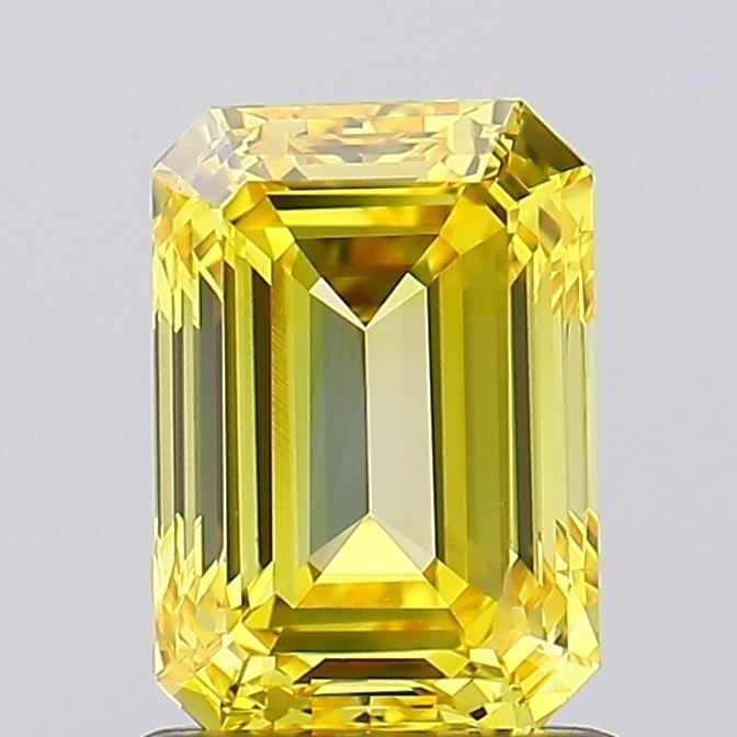 Loose Diamond - EMERALD 1.13ct Fancy Vivid Yellow VVS2 (1 of 1)