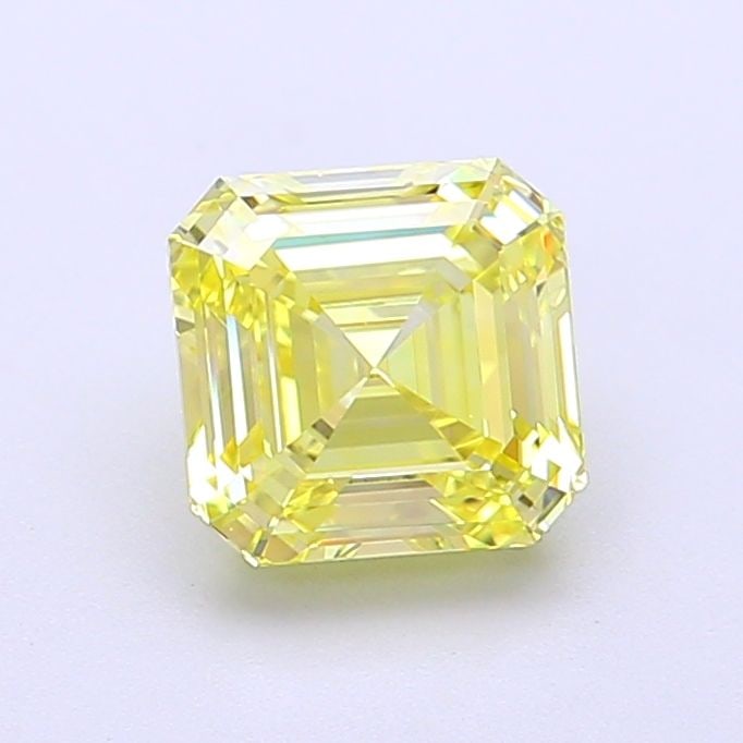 Loose Diamond - ASSCHER 1.46ct Fancy Intense Yellow VVS2: Loose Diamond - ASSCHER 1.46ct Fancy Intense Yellow VVS2 Source: This is a real non-mined Diamond that has been grown in a lab Shape: ASSCHER Carats: 1.46 Color: Fancy Intense Yellow Certification: