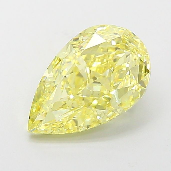 Loose Diamond - PEAR 2.53ct Fancy Vivid Yellow VS1: Loose Diamond - PEAR 2.53ct Fancy Vivid Yellow VS1 Source: This is a real non-mined Diamond that has been grown in a lab Shape: PEAR Carats: 2.53 Color: Fancy Vivid Yellow Certification: IGI Video: