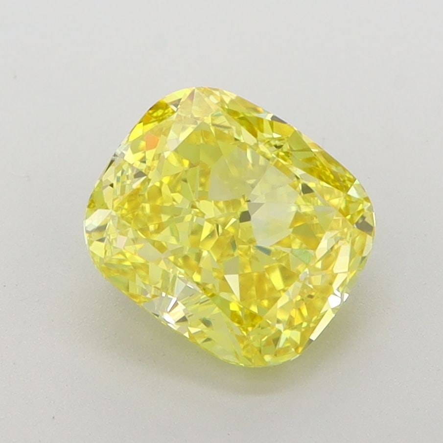 Loose Diamond - CUSHION BRILLIANT 2.15ct Fancy Vivid Yellow VS1 (1 of 1)