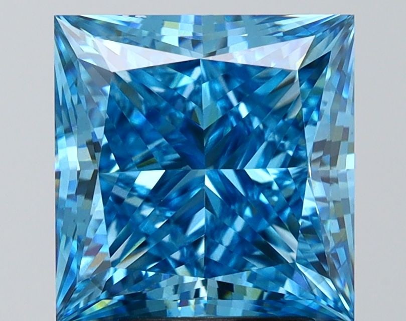 Loose Diamond - PRINCESS 4.58ct Fancy Vivid Blue VS2 (1 of 1)