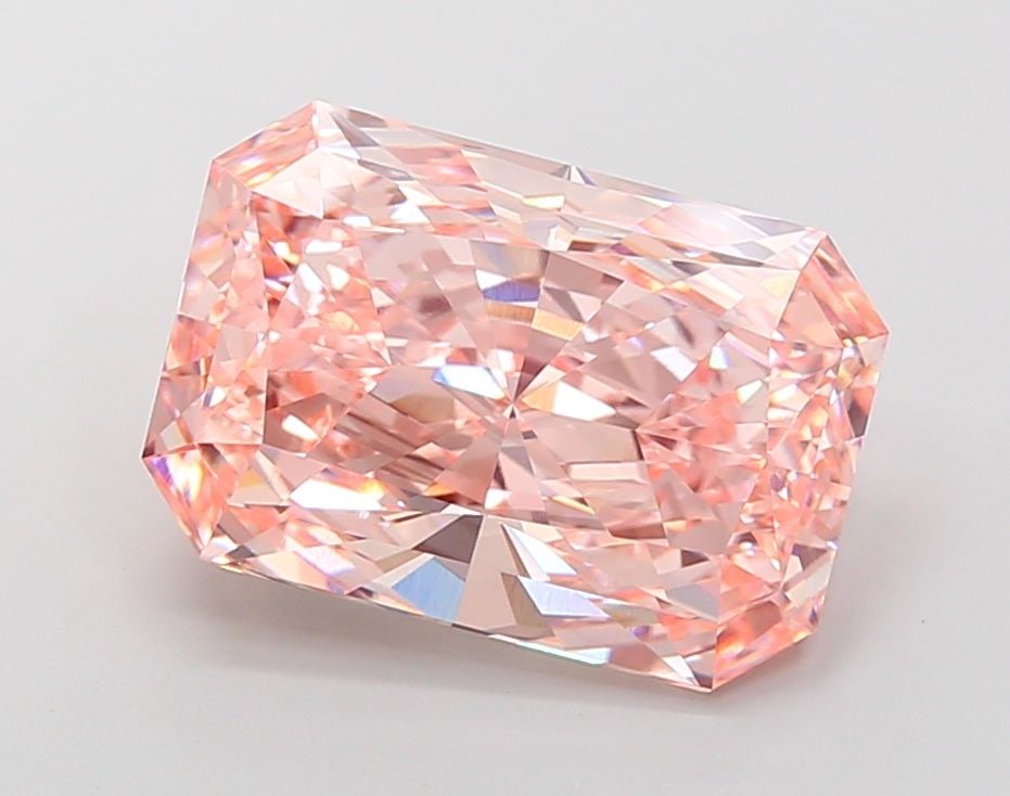 Loose Diamond - RADIANT 11.01ct Fancy Vivid Pink VVS2: Loose Diamond - RADIANT 11.01ct Fancy Vivid Pink VVS2 Source: This is a real non-mined Diamond that has been grown in a lab Shape: RADIANT Carats: 11.01 Color: Fancy Vivid Pink Certification: IGI Vide