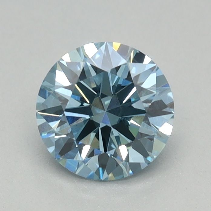 Ideal Loose Diamond - ROUND 0.43ct Fancy Vivid Blue VS1: Ideal Loose Diamond - ROUND 0.43ct Fancy Vivid Blue VS1 Source: This is a real non-mined Diamond that has been grown in a lab Shape: ROUND Carats: 0.43 Color: Fancy Vivid Blue Certification: IGI