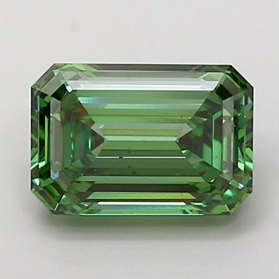 Loose Diamond - EMERALD 2.1ct Fancy Vivid Green VS2 (1 of 1)