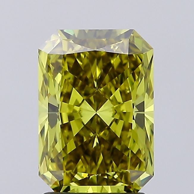 Loose Diamond - RADIANT 2.04ct Fancy Vivid Green Yellow VVS1: Loose Diamond - RADIANT 2.04ct Fancy Vivid Green Yellow VVS1 Source: This is a real non-mined Diamond that has been grown in a lab Shape: RADIANT Carats: 2.04 Color: Fancy Vivid Green Yellow