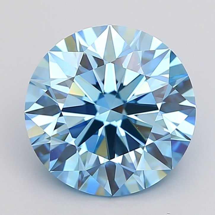 Ideal Loose Diamond - ROUND 3.95ct Fancy Vivid Blue VVS2: Ideal Loose Diamond - ROUND 3.95ct Fancy Vivid Blue VVS2 Source: This is a real non-mined Diamond that has been grown in a lab Shape: ROUND Carats: 3.95 Color: Fancy Vivid Blue Certification: IGI