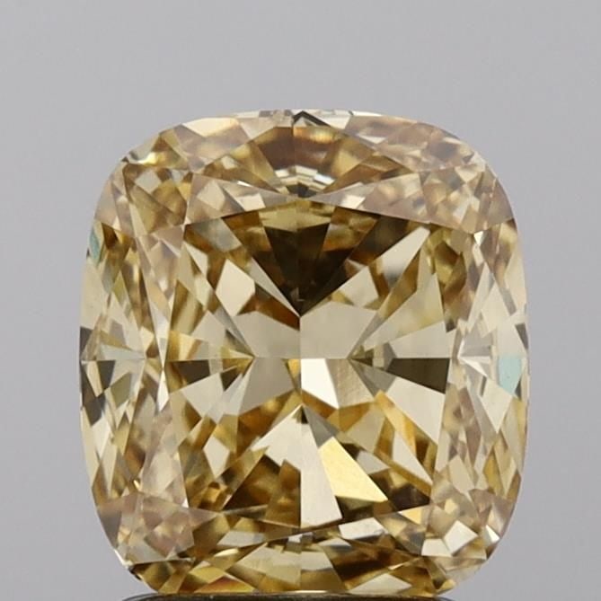 Loose Diamond - CUSHION MODIFIED 2.02ct Fancy Intense Brownish Yellow VS1 (1 of 1)