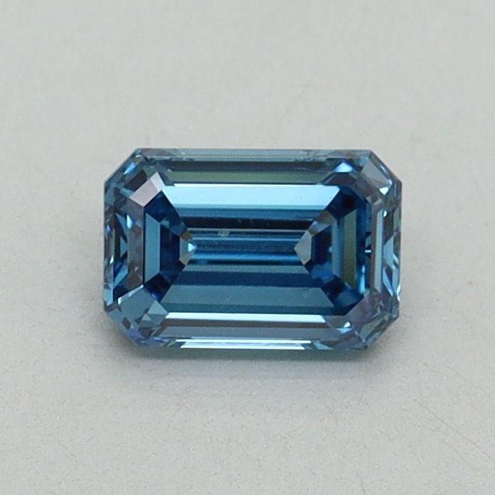 Loose Diamond - EMERALD 0.51ct Fancy Vivid Blue VS2 (1 of 1)