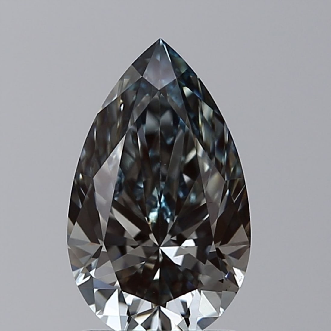 Loose Diamond - PEAR 1.5ct Fancy Greenish Blue VS1 (1 of 1)