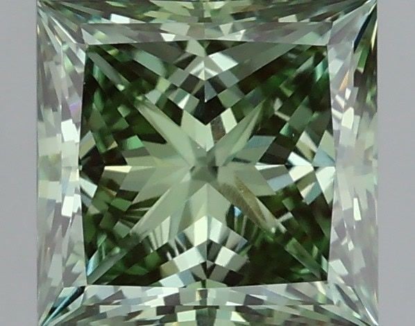 Loose Diamond - PRINCESS 1.51ct Fancy Vivid Green VS1: Loose Diamond - PRINCESS 1.51ct Fancy Vivid Green VS1 Source: This is a real non-mined Diamond that has been grown in a lab Shape: PRINCESS Carats: 1.51 Color: Fancy Vivid Green Certification: IGI