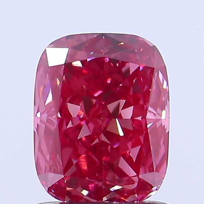 Loose Diamond - CUSHION BRILLIANT 1.14ct Fancy Vivid Purplish Pink VS2: Loose Diamond - CUSHION BRILLIANT 1.14ct Fancy Vivid Purplish Pink VS2 Source: This is a real non-mined Diamond that has been grown in a lab Shape: CUSHION BRILLIANT Carats: 1.14 Color: Fancy Vivid Pu