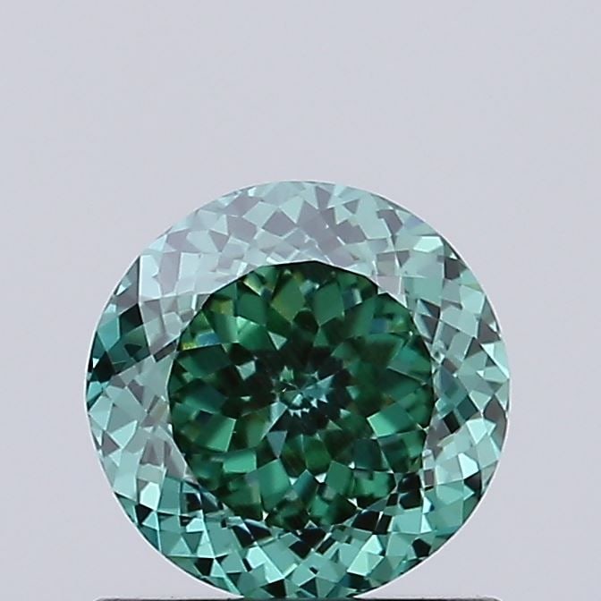 Loose Diamond - ROUND 0.74ct Fancy Vivid Green VS1 (1 of 1)