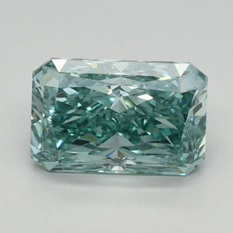Loose Diamond - RADIANT 1.22ct Fancy Vivid Green Blue VS1: Loose Diamond - RADIANT 1.22ct Fancy Vivid Green Blue VS1 Source: This is a real non-mined Diamond that has been grown in a lab Shape: RADIANT Carats: 1.22 Color: Fancy Vivid Green Blue