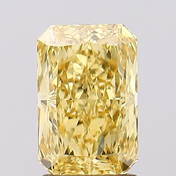 Loose Diamond - RADIANT 1.8ct Fancy Vivid Yellow VS2: Loose Diamond - RADIANT 1.8ct Fancy Vivid Yellow VS2 Source: This is a real non-mined Diamond that has been grown in a lab Shape: RADIANT Carats: 1.8 Color: Fancy Vivid Yellow Certification: IGI