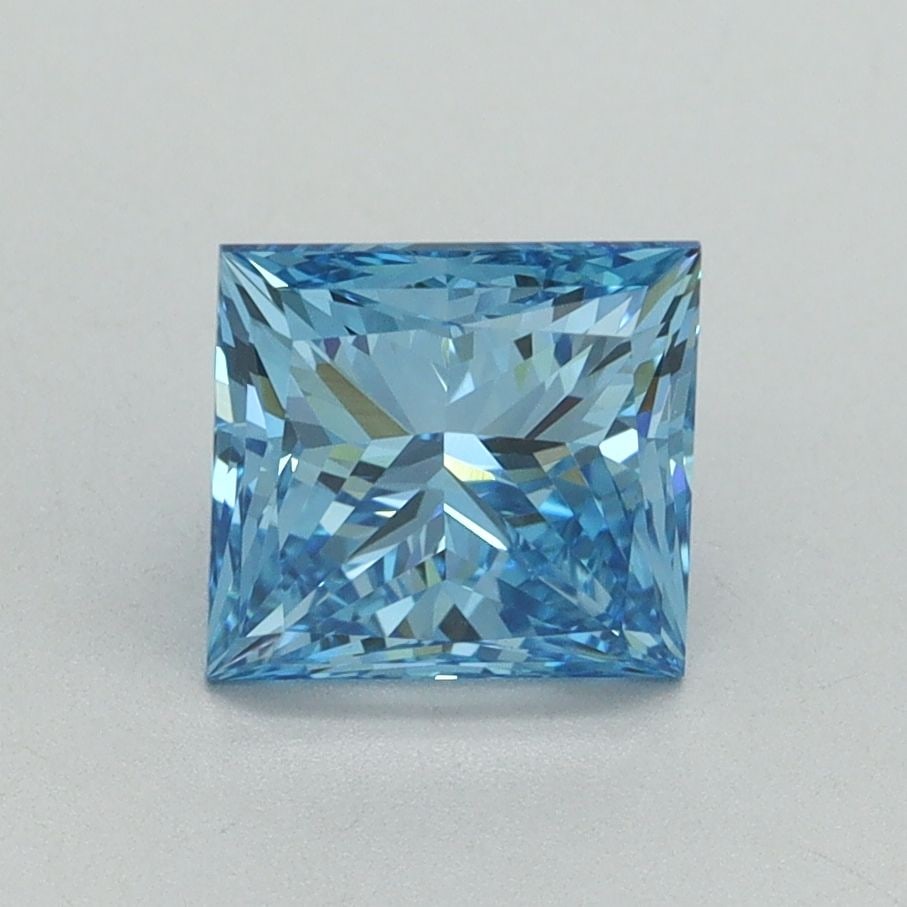 Loose Diamond - PRINCESS 1.63ct Fancy Vivid Blue VVS2: Loose Diamond - PRINCESS 1.63ct Fancy Vivid Blue VVS2 Source: This is a real non-mined Diamond that has been grown in a lab Shape: PRINCESS Carats: 1.63 Color: Fancy Vivid Blue Certification: IGI
