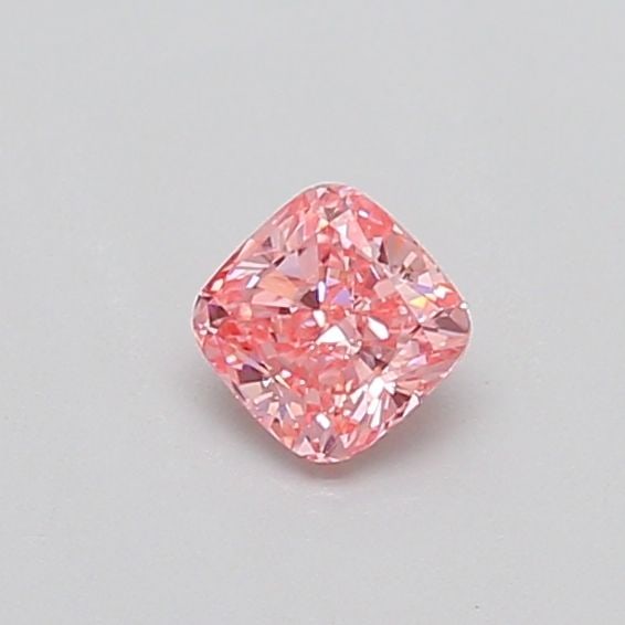 Loose Diamond - CUSHION BRILLIANT 0.34ct Fancy Intense Pink SI2: Loose Diamond - CUSHION BRILLIANT 0.34ct Fancy Intense Pink SI2 Source: This is a real non-mined Diamond that has been grown in a lab Shape: CUSHION BRILLIANT Carats: 0.34 Color: Fancy Intense Pink