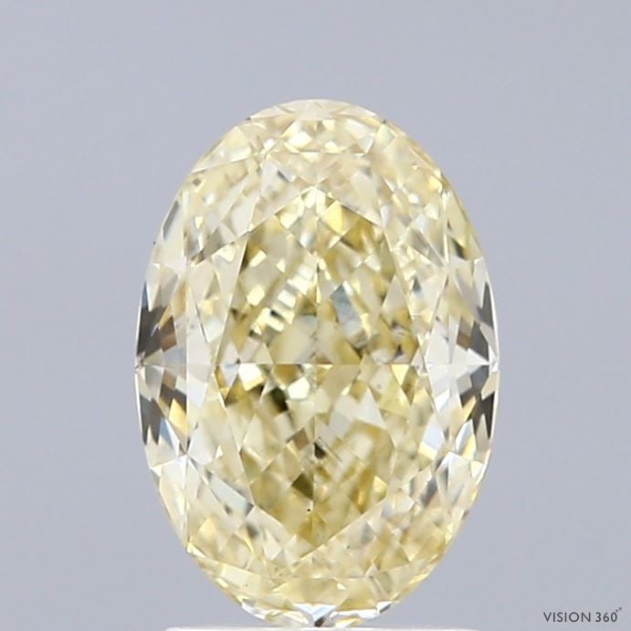 Loose Diamond - OVAL 1.57ct Fancy Light Yellow VS1: Loose Diamond - OVAL 1.57ct Fancy Light Yellow VS1 Source: This is a real non-mined Diamond that has been grown in a lab Shape: OVAL Carats: 1.57 Color: Fancy Light Yellow Certification: IGI Video: