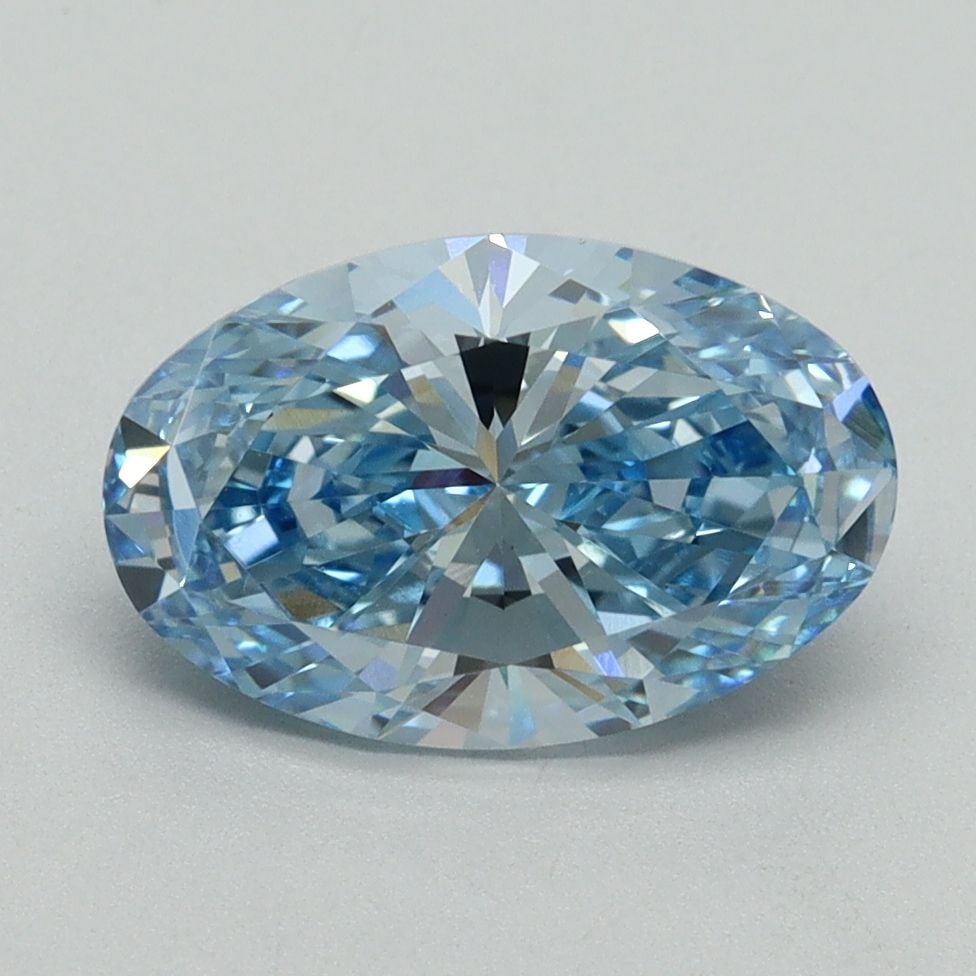 Loose Diamond - OVAL 2.03ct Fancy Vivid Blue VVS2: Loose Diamond - OVAL 2.03ct Fancy Vivid Blue VVS2 Source: This is a real non-mined Diamond that has been grown in a lab Shape: OVAL Carats: 2.03 Color: Fancy Vivid Blue Certification: IGI Video: