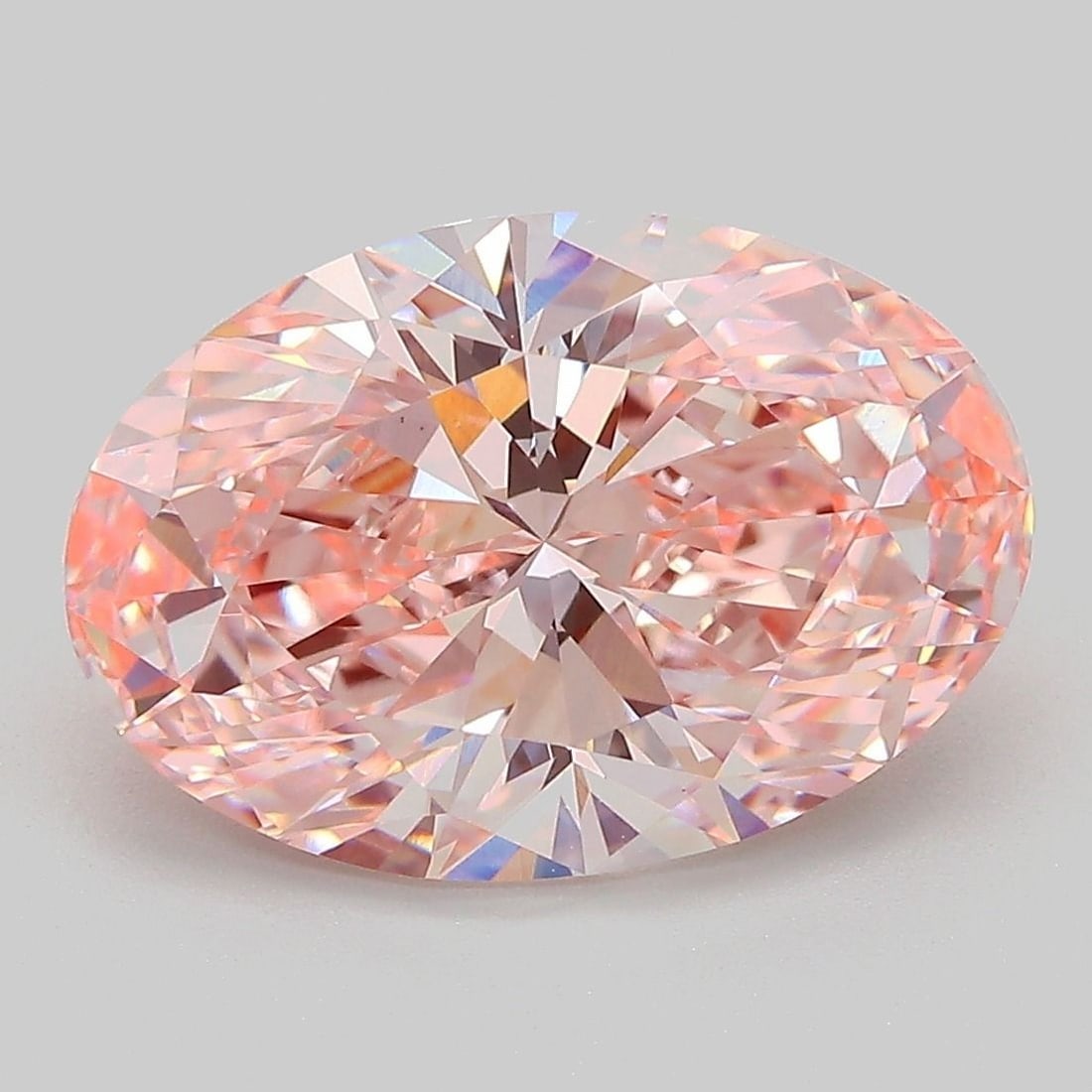 Loose Diamond - OVAL 4.86ct Fancy Vivid Pink VS1: Loose Diamond - OVAL 4.86ct Fancy Vivid Pink VS1 Source: This is a real non-mined Diamond that has been grown in a lab Shape: OVAL Carats: 4.86 Color: Fancy Vivid Pink Certification: IGI Video: