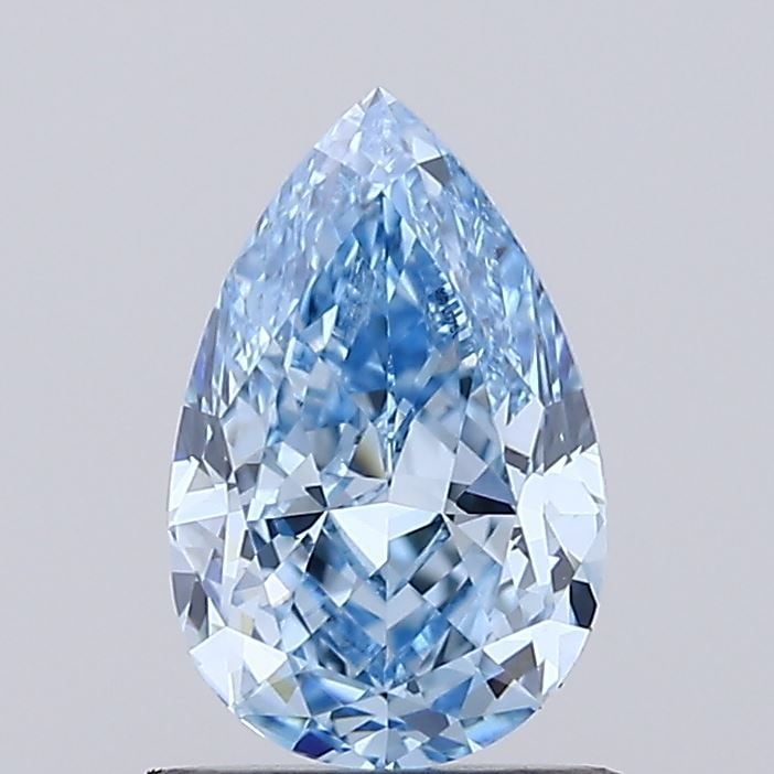 Loose Diamond - PEAR 1.02ct Fancy Vivid Blue VVS2: Loose Diamond - PEAR 1.02ct Fancy Vivid Blue VVS2 Source: This is a real non-mined Diamond that has been grown in a lab Shape: PEAR Carats: 1.02 Color: Fancy Vivid Blue Certification: IGI Video: