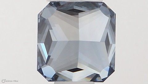 Loose Diamond - SQUARE RADIANT 0.52ct Fancy Vivid Blue SI1 (1 of 1)