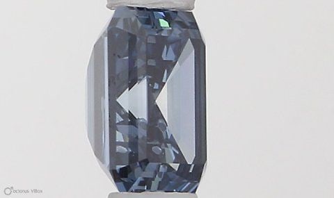 Loose Diamond - SQUARE EMERALD 0.45ct Fancy Vivid Blue SI2 (1 of 1)