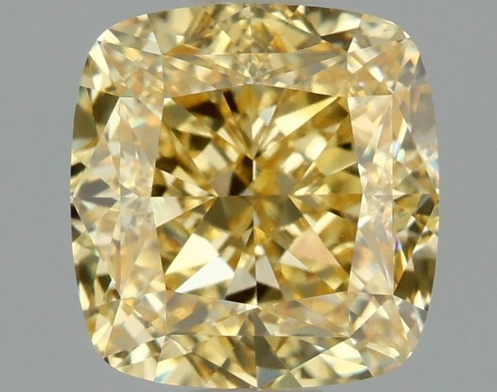 Loose Diamond - CUSHION MODIFIED 1.95ct Fancy Vivid Yellow VS1 (1 of 1)