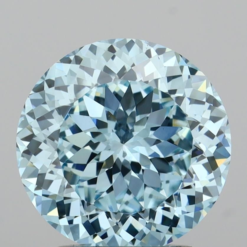 Loose Diamond - ROUND 2.01ct Fancy Intense Blue VS1: Loose Diamond - ROUND 2.01ct Fancy Intense Blue VS1 Source: This is a real non-mined Diamond that has been grown in a lab Shape: ROUND Carats: 2.01 Color: Fancy Intense Blue Certification: IGI