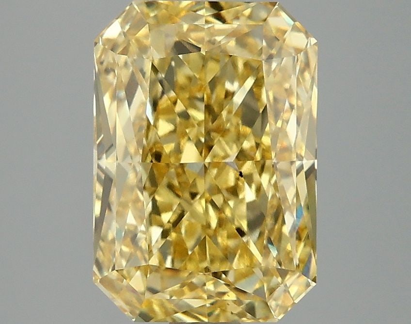 Loose Diamond - RADIANT 3.06ct Fancy Vivid Yellow VS2: Loose Diamond - RADIANT 3.06ct Fancy Vivid Yellow VS2 Source: This is a real non-mined Diamond that has been grown in a lab Shape: RADIANT Carats: 3.06 Color: Fancy Vivid Yellow Certification: IGI