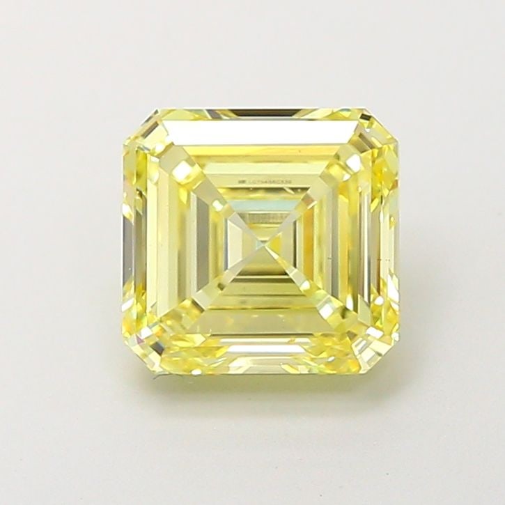 Loose Diamond - ASSCHER 2.01ct Fancy Yellow VS2: Loose Diamond - ASSCHER 2.01ct Fancy Yellow VS2 Source: This is a real non-mined Diamond that has been grown in a lab Shape: ASSCHER Carats: 2.01 Color: Fancy Yellow Certification: IGI Video: Video