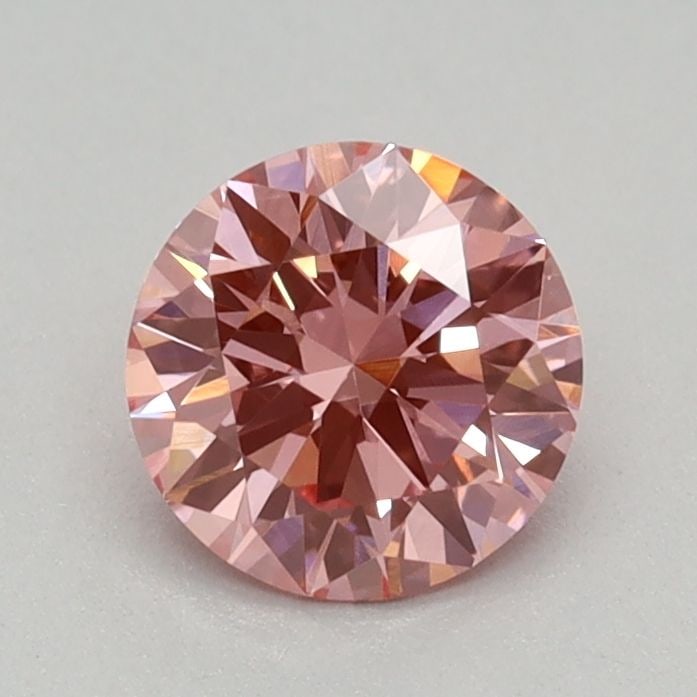 Loose Diamond - ROUND 0.42ct Fancy Vivid Pink VS1: Loose Diamond - ROUND 0.42ct Fancy Vivid Pink VS1 Source: This is a real non-mined Diamond that has been grown in a lab Shape: ROUND Carats: 0.42 Color: Fancy Vivid Pink Certification: IGI Video: