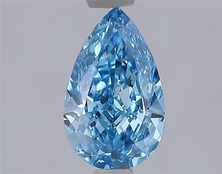 Loose Diamond - PEAR 1.55ct Fancy Vivid Blue VS1: Loose Diamond - PEAR 1.55ct Fancy Vivid Blue VS1 Source: This is a real non-mined Diamond that has been grown in a lab Shape: PEAR Carats: 1.55 Color: Fancy Vivid Blue Certification: IGI Video: