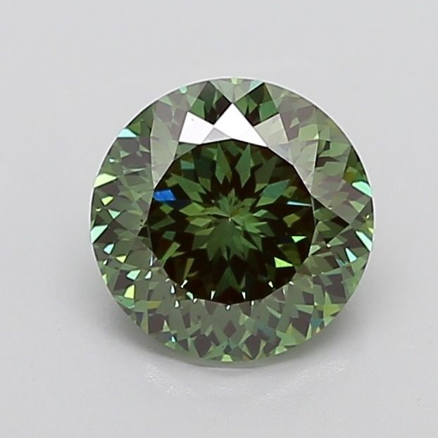 Loose Diamond - ROUND 2.46ct Fancy Vivid Green VS1 (1 of 1)