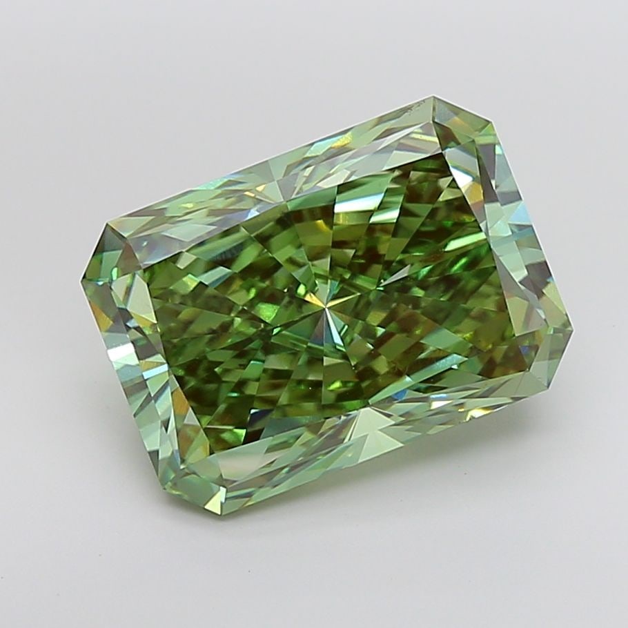 Loose Diamond - RADIANT 11.01ct Fancy Vivid Green VS1 (1 of 1)
