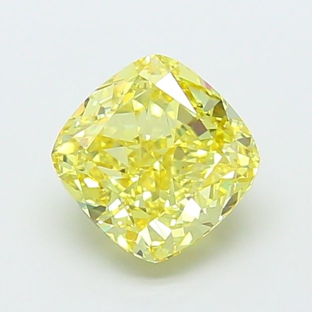 Loose Diamond - CUSHION MODIFIED 4.09ct Fancy Vivid Yellow VS1: Loose Diamond - CUSHION MODIFIED 4.09ct Fancy Vivid Yellow VS1 Source: This is a real non-mined Diamond that has been grown in a lab Shape: CUSHION MODIFIED Carats: 4.09 Color: Fancy Vivid Yellow