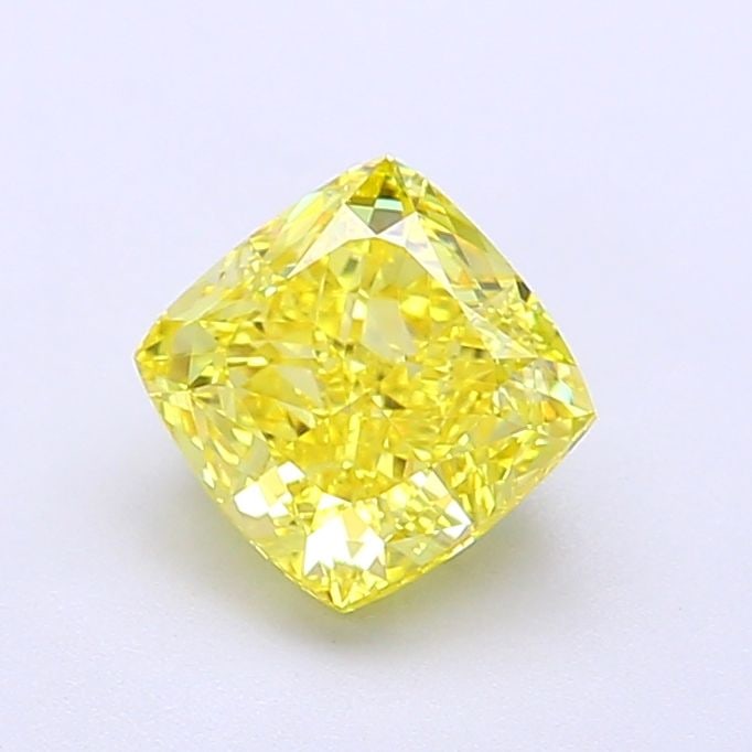 Loose Diamond - CUSHION MODIFIED 1.32ct Fancy Vivid Yellow IF (1 of 1)