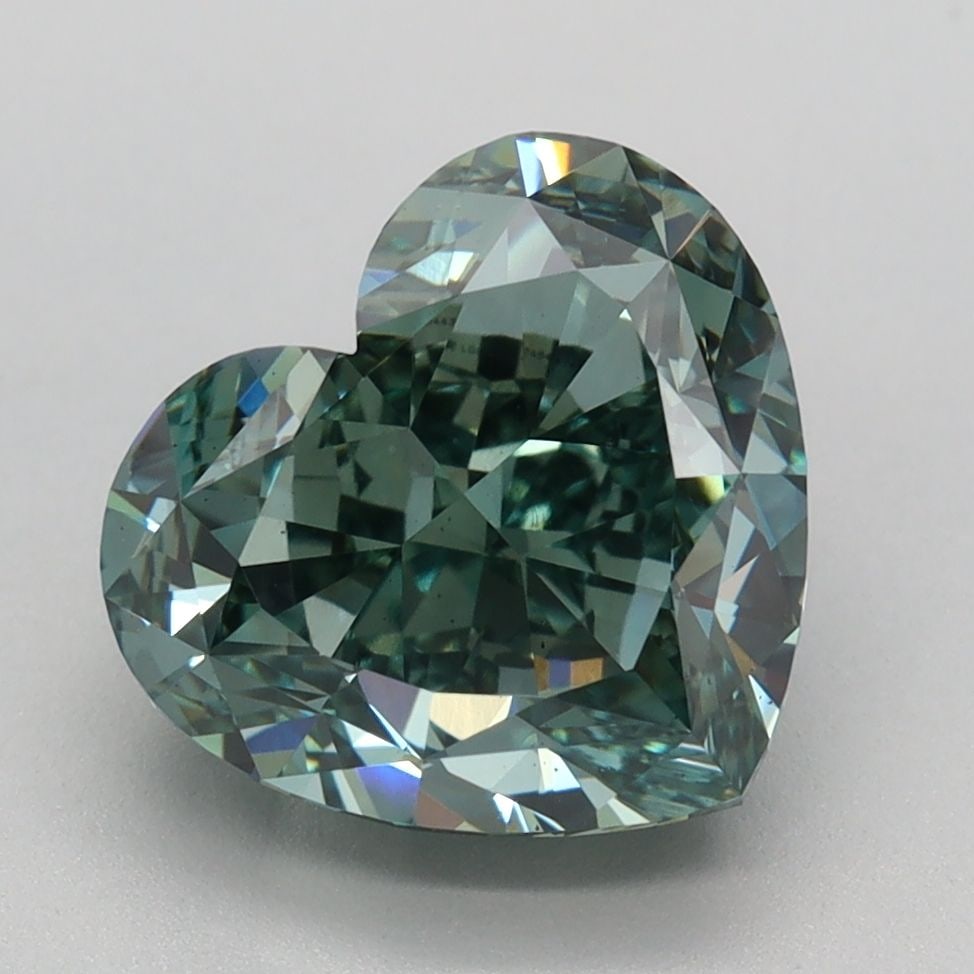 Loose Diamond - HEART 3.55ct Fancy Vivid Green VS1: Loose Diamond - HEART 3.55ct Fancy Vivid Green VS1 Source: This is a real non-mined Diamond that has been grown in a lab Shape: HEART Carats: 3.55 Color: Fancy Vivid Green Certification: IGI Video: