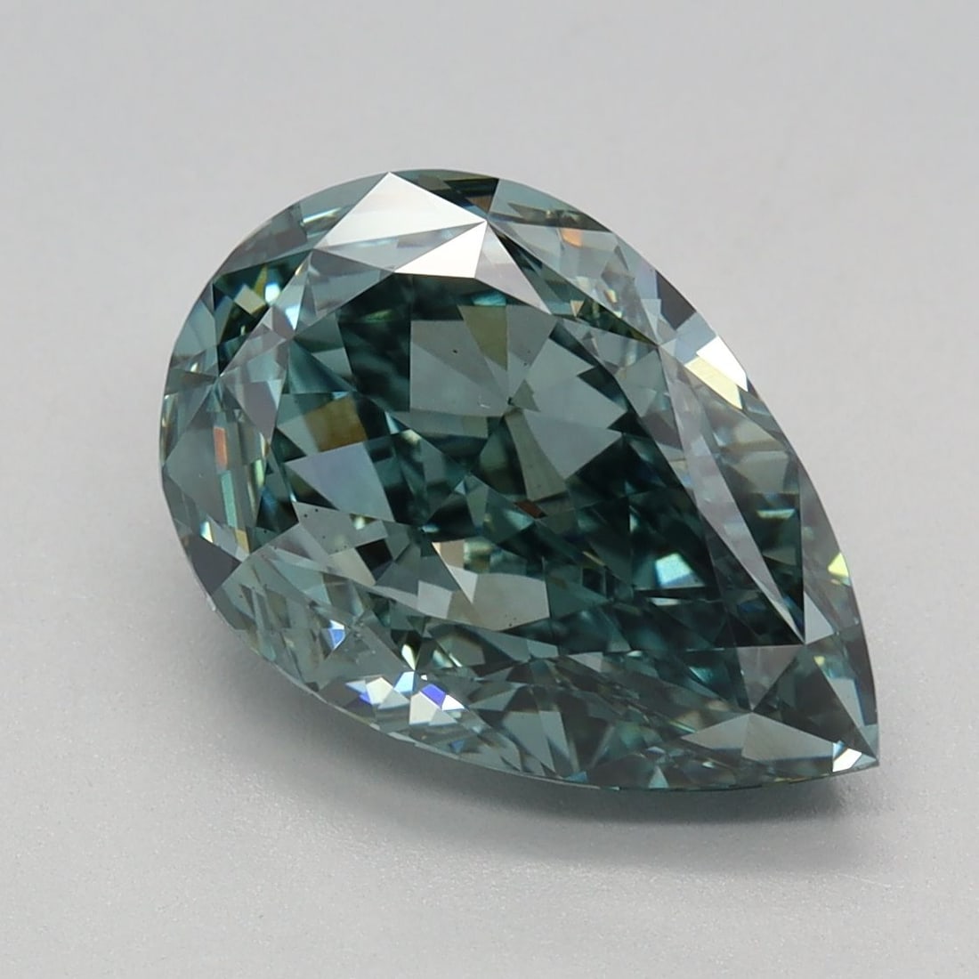 Loose Diamond - PEAR 3.02ct Fancy Vivid Green VVS2 (1 of 1)