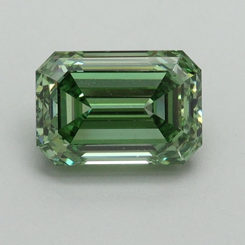 Loose Diamond - EMERALD 1.5ct Fancy Vivid Green VS1 (1 of 1)