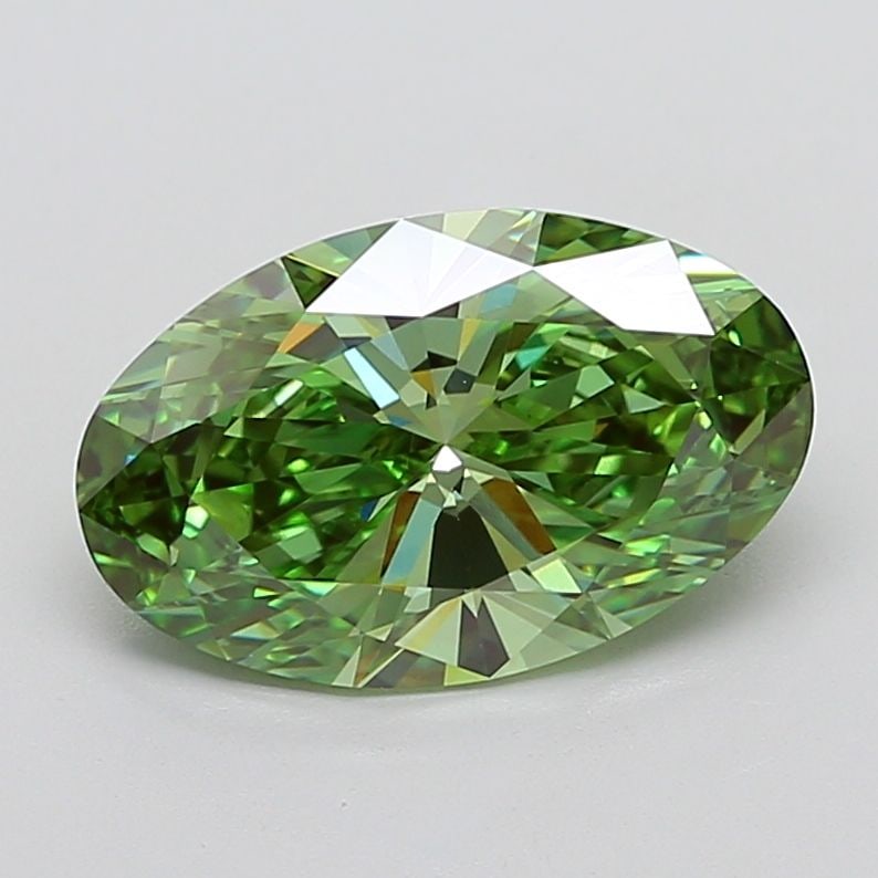 Loose Diamond - OVAL 5.06ct Fancy Vivid Green VVS2 (1 of 1)