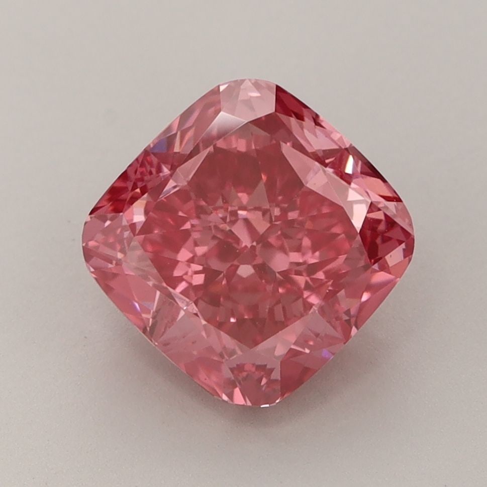 Loose Diamond - CUSHION BRILLIANT 2.86ct Fancy Vivid Pink VVS2 (1 of 1)