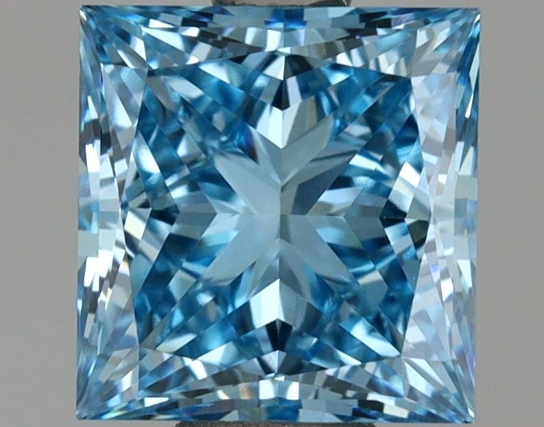 Loose Diamond - PRINCESS 1.51ct Fancy Vivid Blue VVS2 (1 of 1)