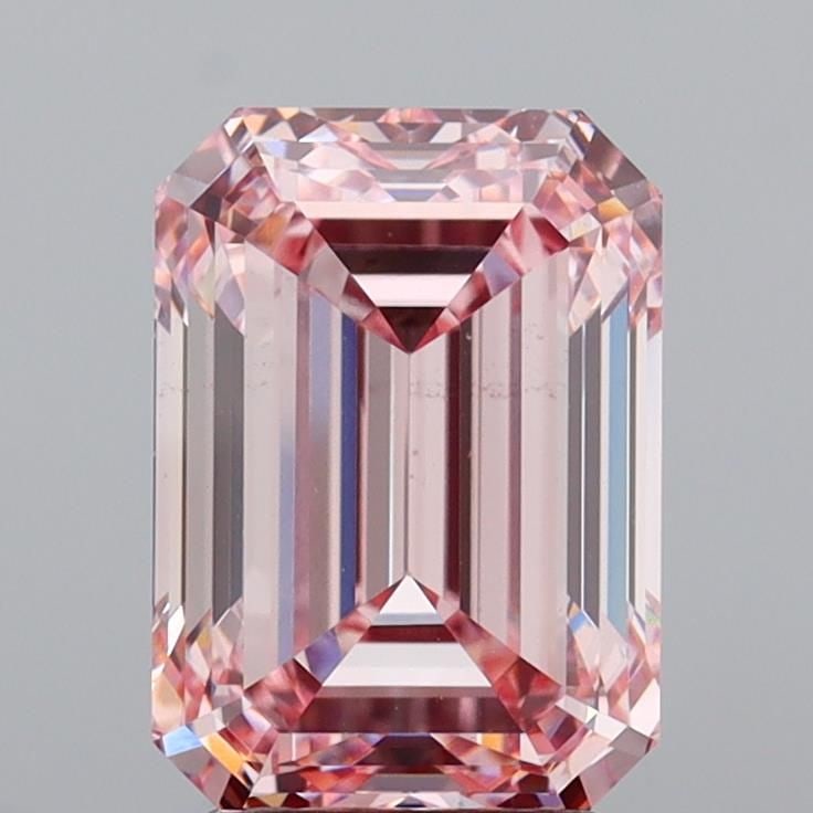 Loose Diamond - EMERALD 4.02ct Fancy Intense Pink VS2 (1 of 1)