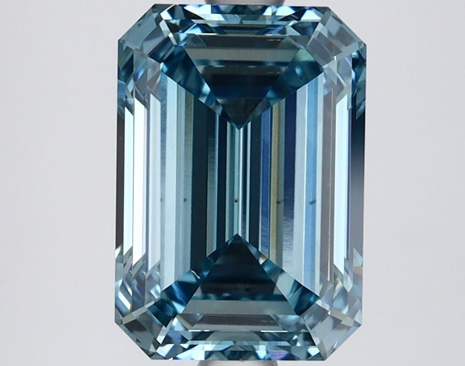 Loose Diamond - EMERALD 2.69ct Fancy Vivid Blue VS1 (1 of 1)