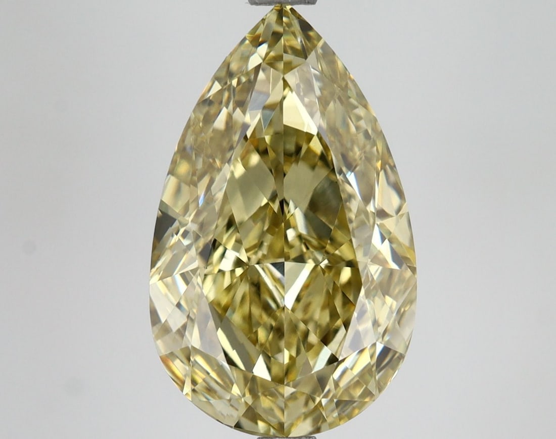Loose Diamond - PEAR 5.03ct Fancy Intense Yellow VVS2 (1 of 1)
