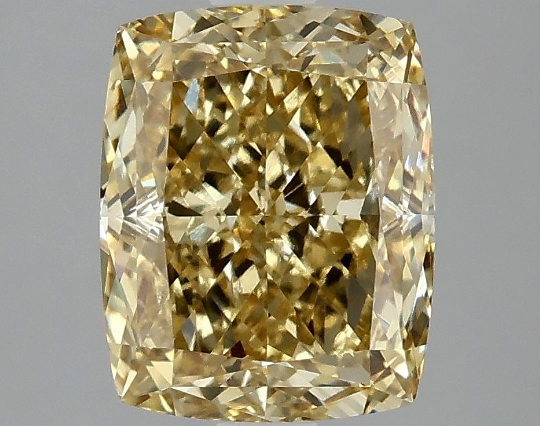 Loose Diamond - CUSHION MODIFIED 2.92ct Fancy Intense Yellow VS2 (1 of 1)